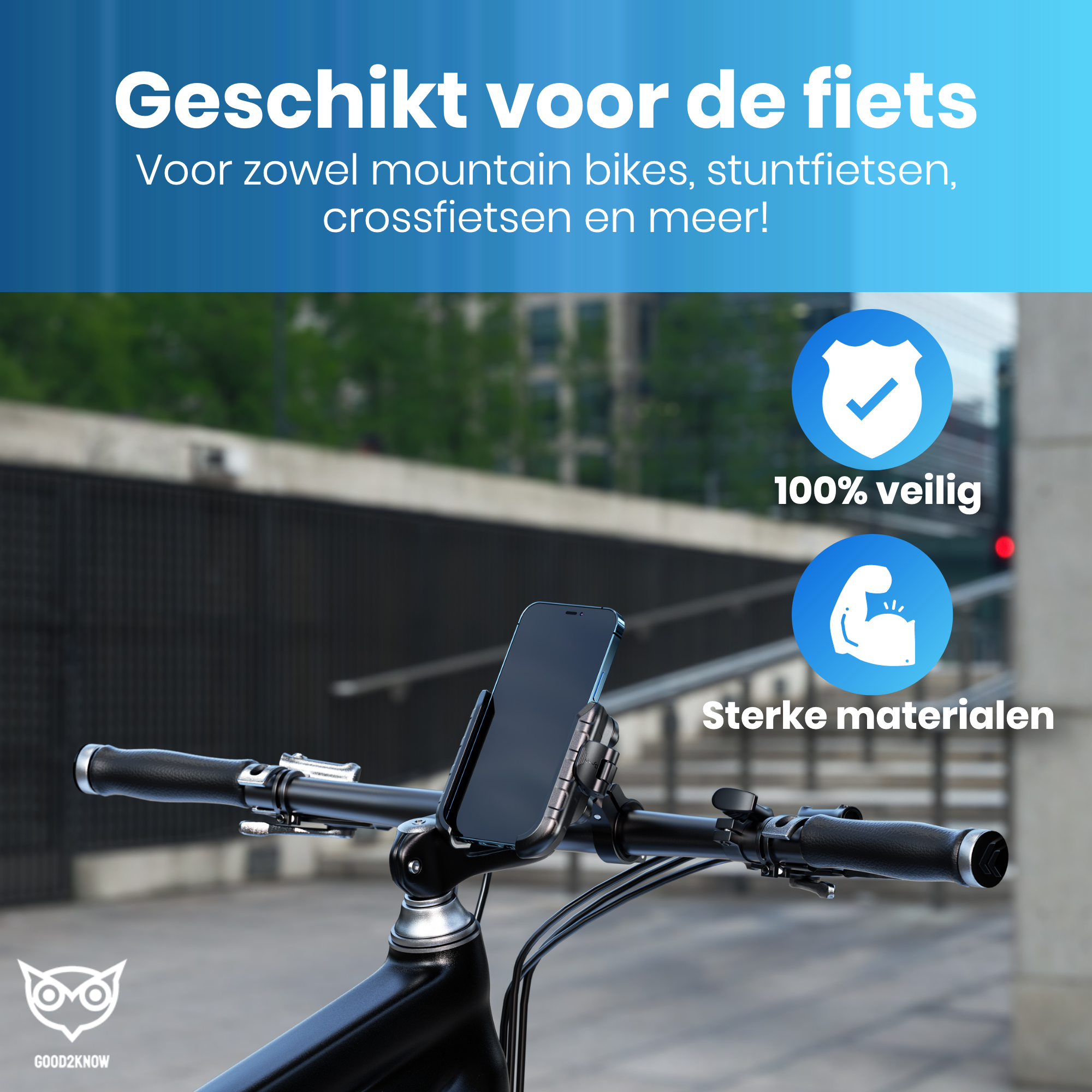 Telefoonhouder motor/ATV met anti-shock - Smartphone houder met anti-trillingsdempers - Telefoon standaard - 360º Draaibaar - Geschikt voor Fiets, scooter, e-bike(G2K-68)