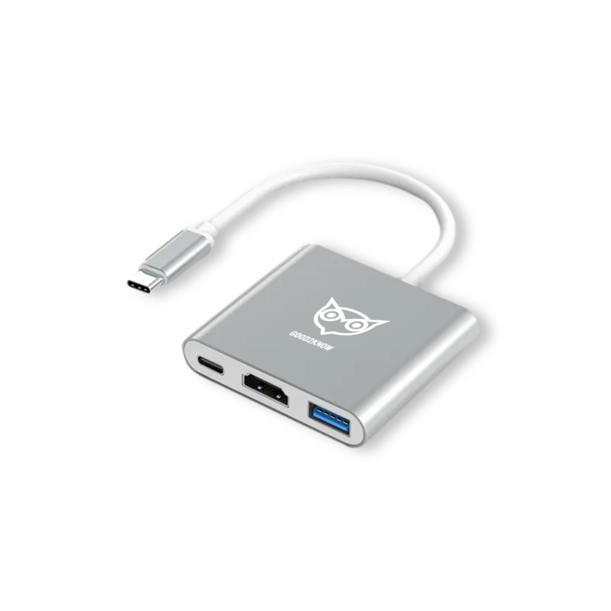 3 in 1 usb c adapter - usb c naar HDMI - 4K@60hz HDMI - PD usbc - USB 3.0