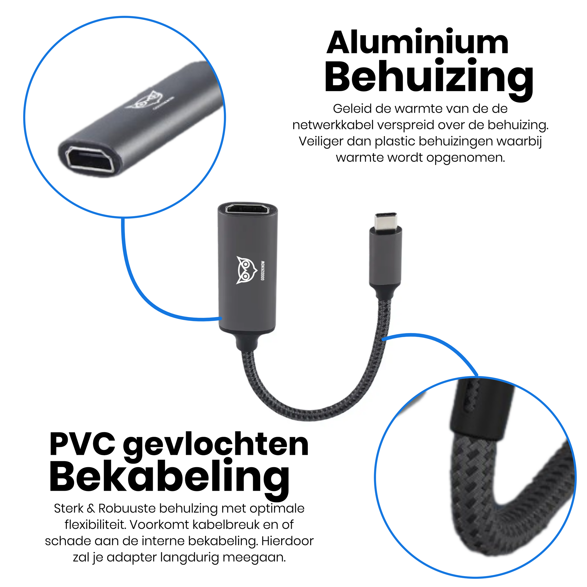 Good2know USB C naar 4K HDMI Adapter